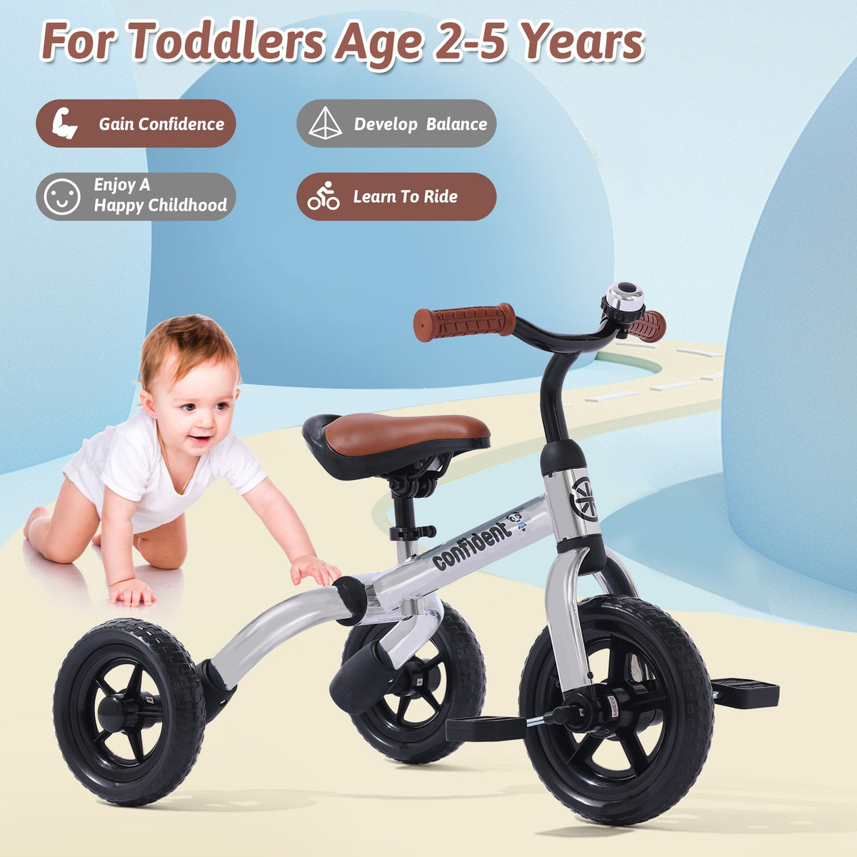 3in 1 tricycle toddlers age 2 years old boys girls