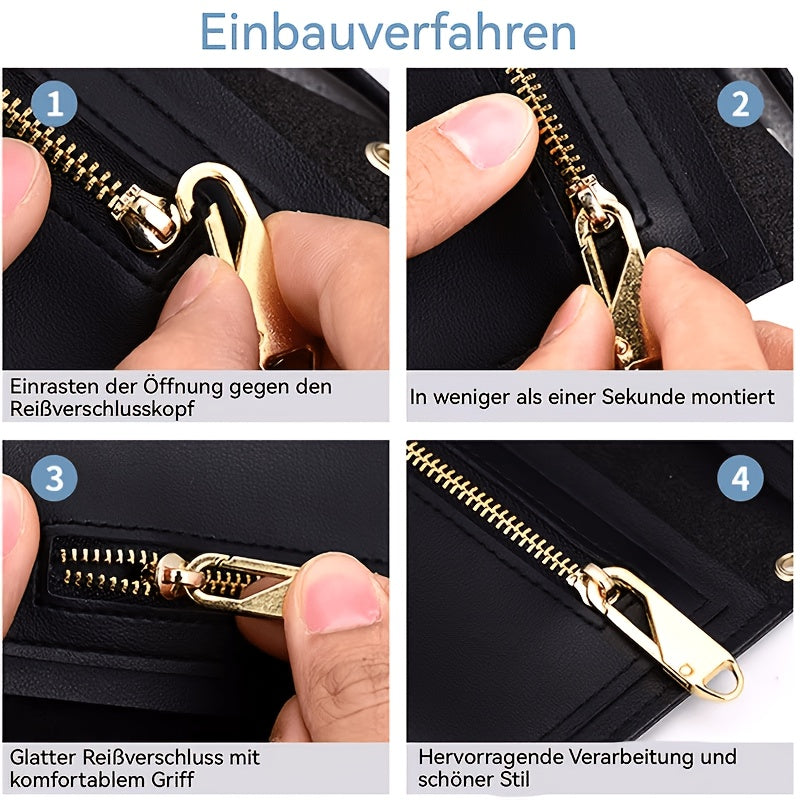 20 sets zipper replacements 4 types zipper pulls replacing