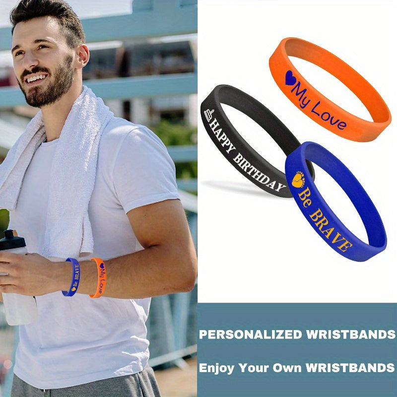 gift 77pcs custom silicone bracelets   supplies