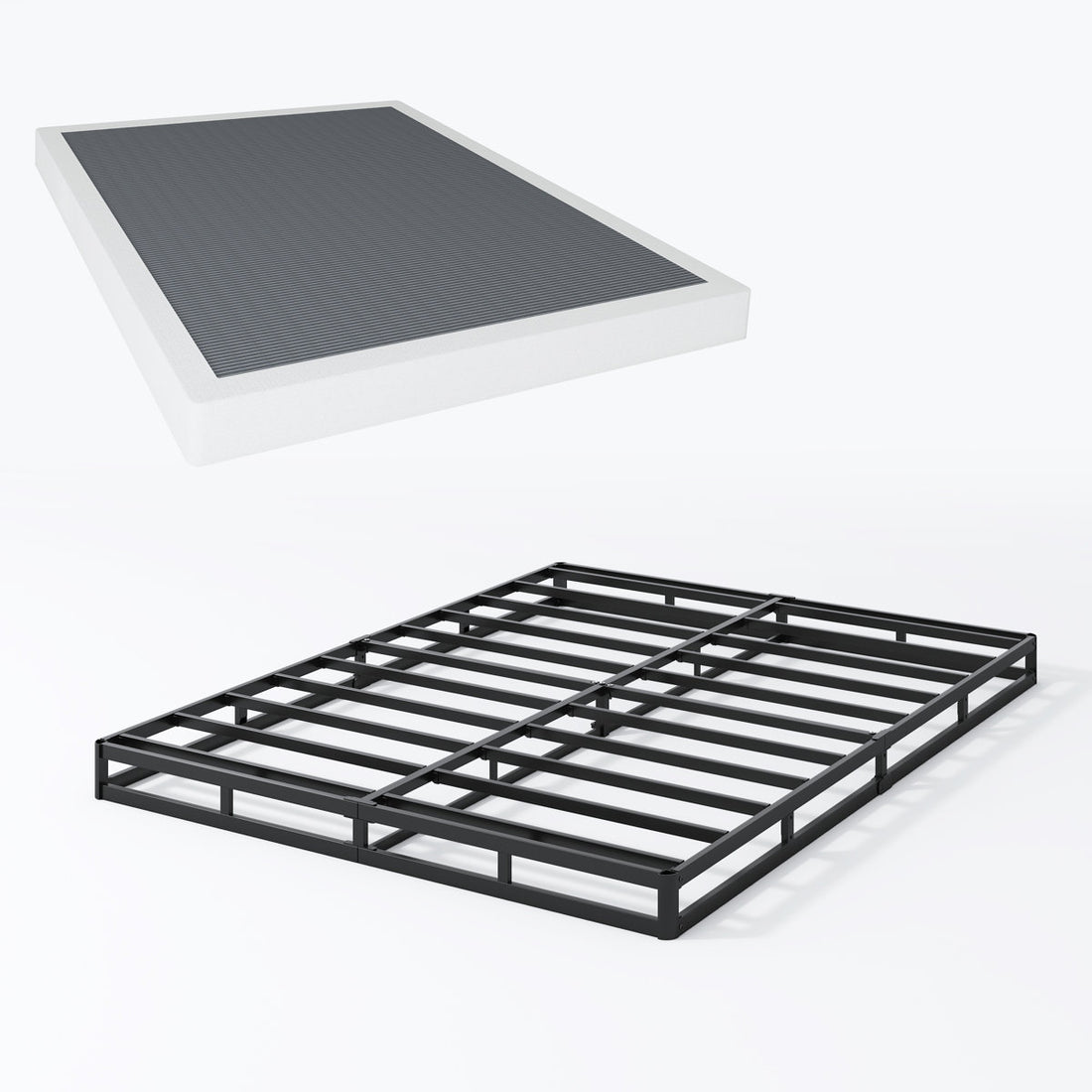 5 Inch Box Spring Low Profile Metal Frame Heavy Duty Easy Assembly