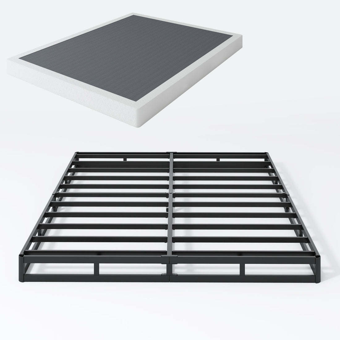 5 Inch Box Spring Low Profile Metal Frame Heavy Duty Easy Assembly