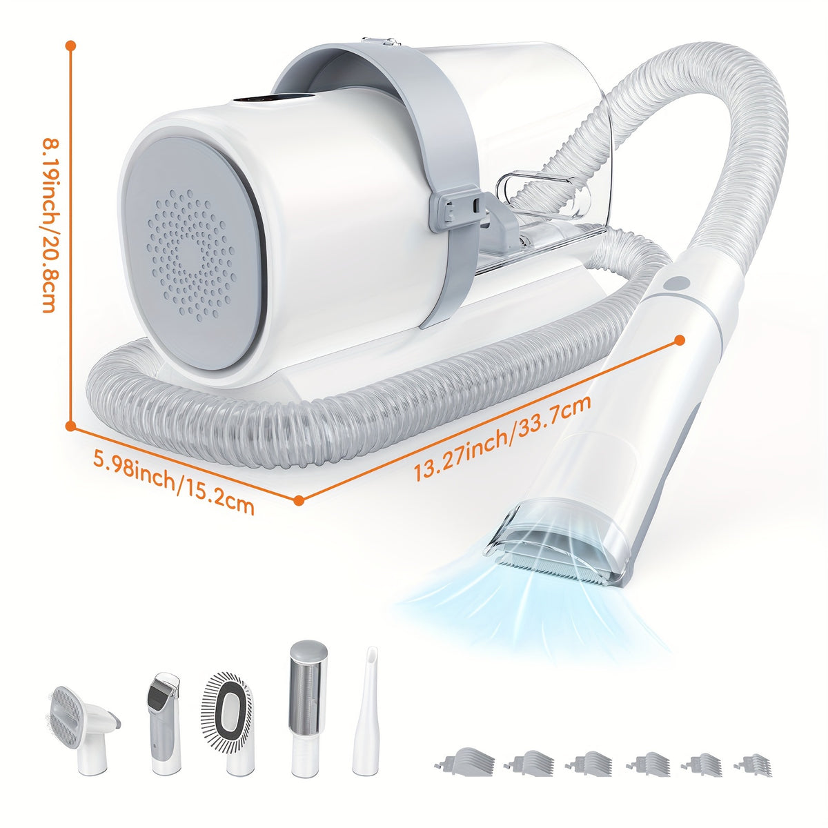 pet grooming vacuum kit 5 in 1 vacuum suction