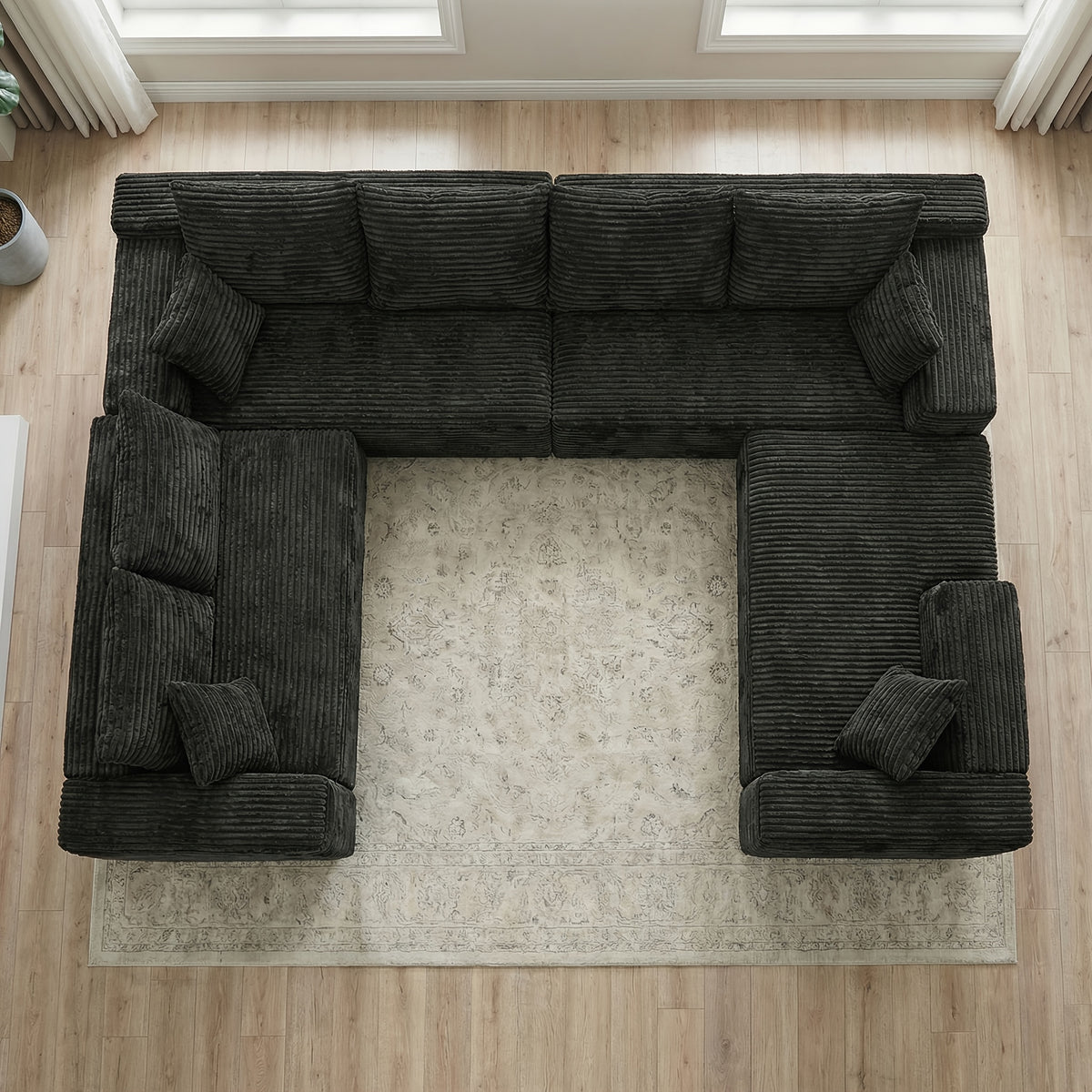 210 inch large u shaped modular sectional sofa suitable