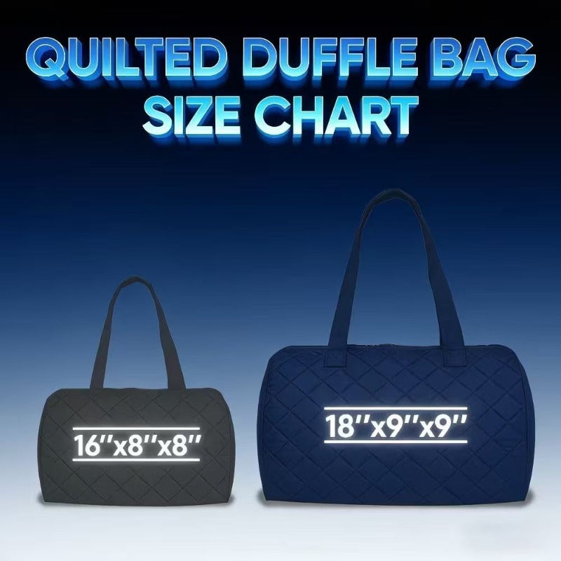 1pc colorful floral   van print quilted duffel