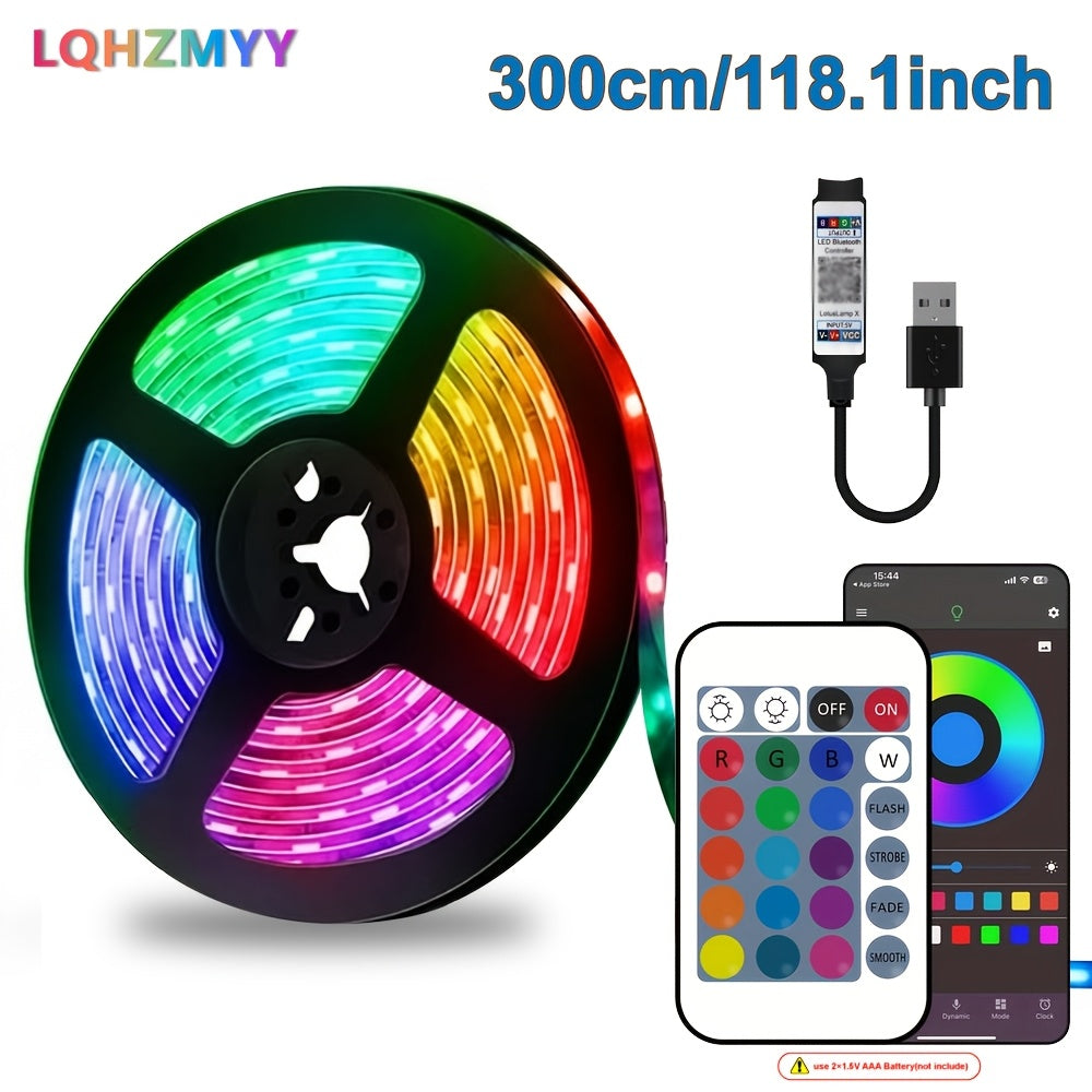 lqhzmyy smart bedroom led light strip   control