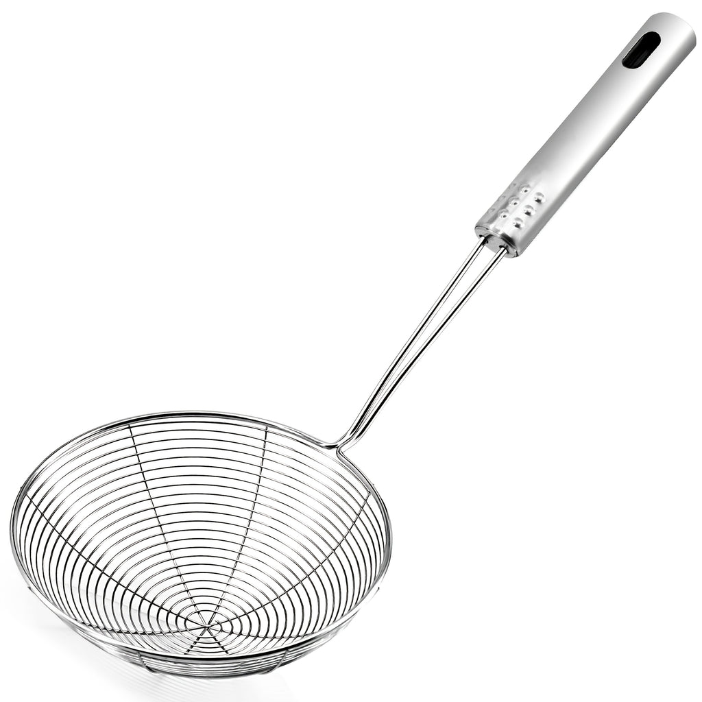 1 stainless steel   web design strainer spoon