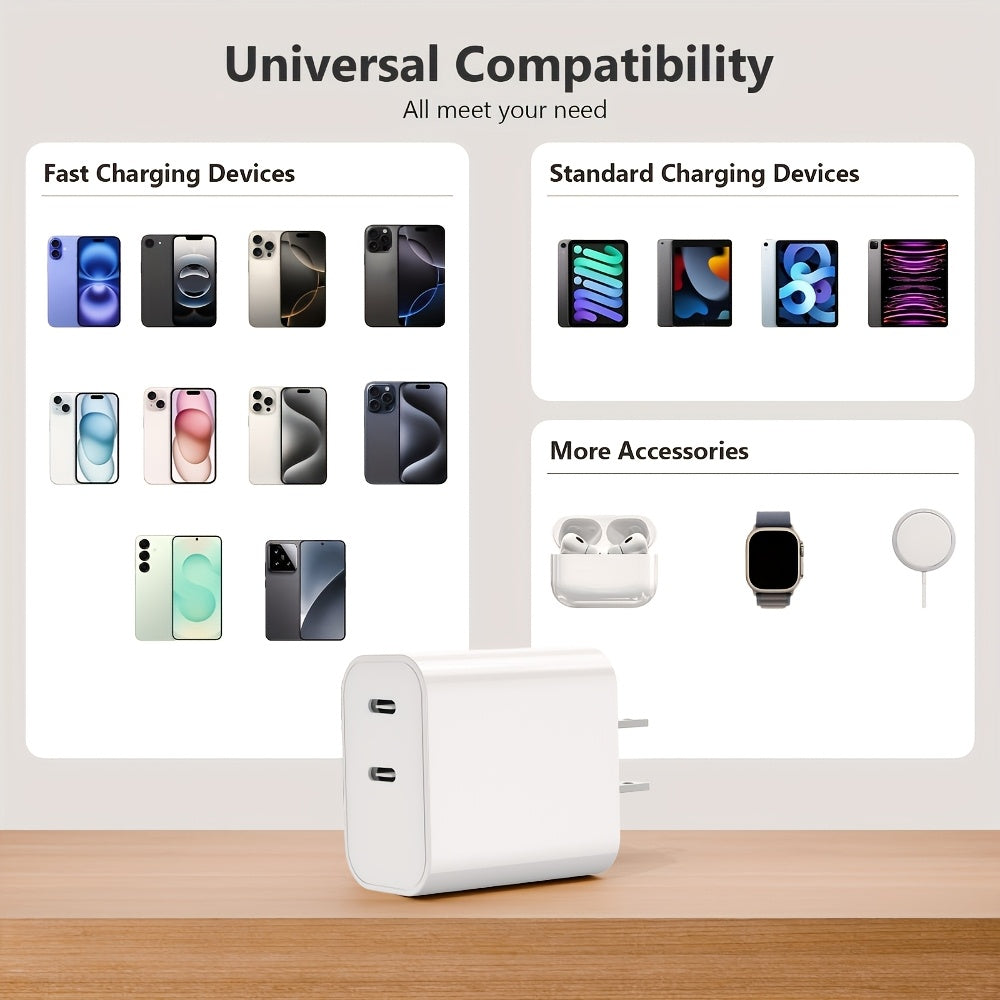 20w usb c fast charger wall adapter   power