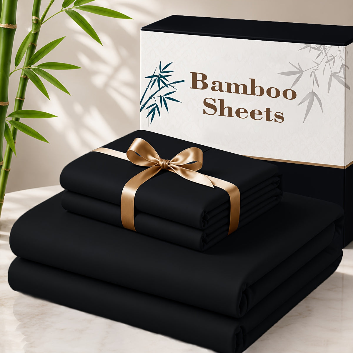 3 4pcs cooling bamboo bed sheet set 3000 tc extra deep
