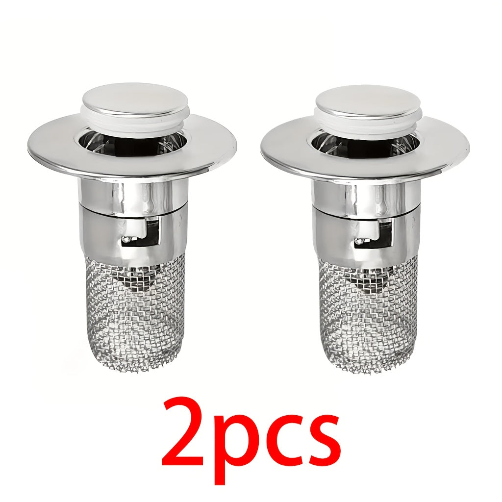 2pcs stainless   core sink drain filter