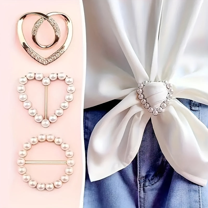 6pcs random color sparkling   t shirt clips elegant