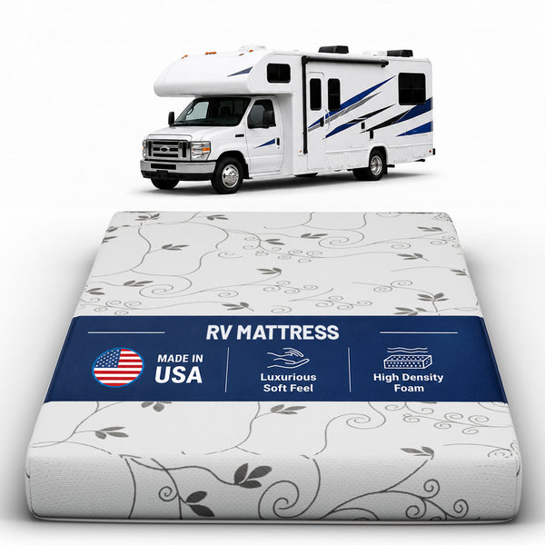 6-Inch High-Density Foam RV Mattress Replacement, Medium Firm, Camper Vans, 80" X 42"