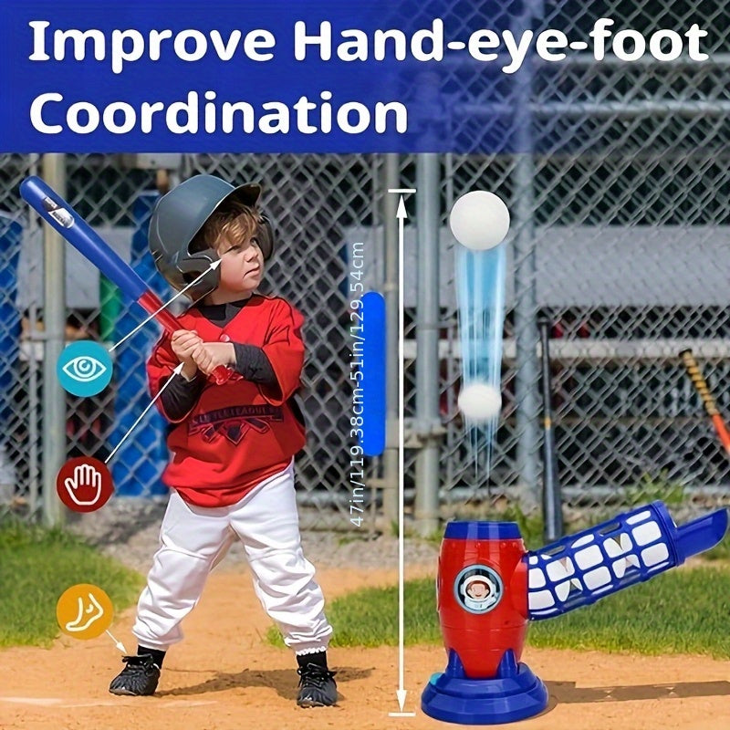 fully automatic childrens baseball machine plastic baseball