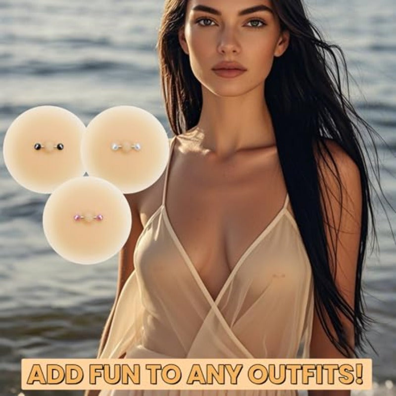 style covers breast petal studs jewelry rave pasties