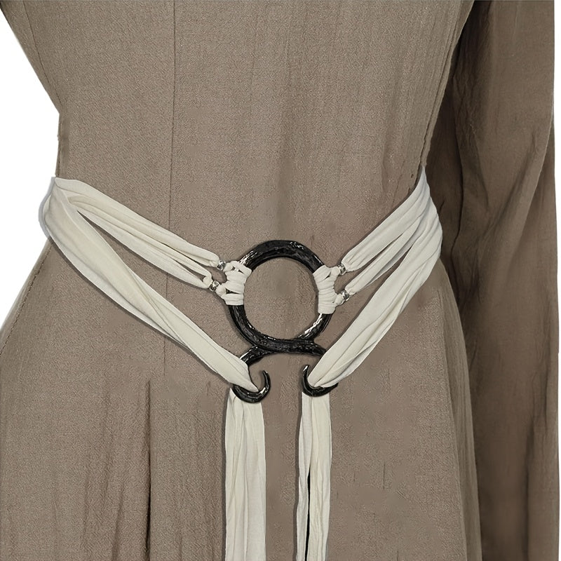 style knotted rope belt medieval long rope knot