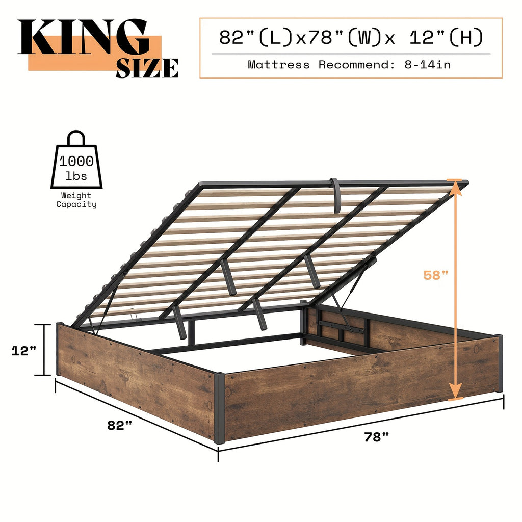 lift storage bed storage underneath wooden platform bed