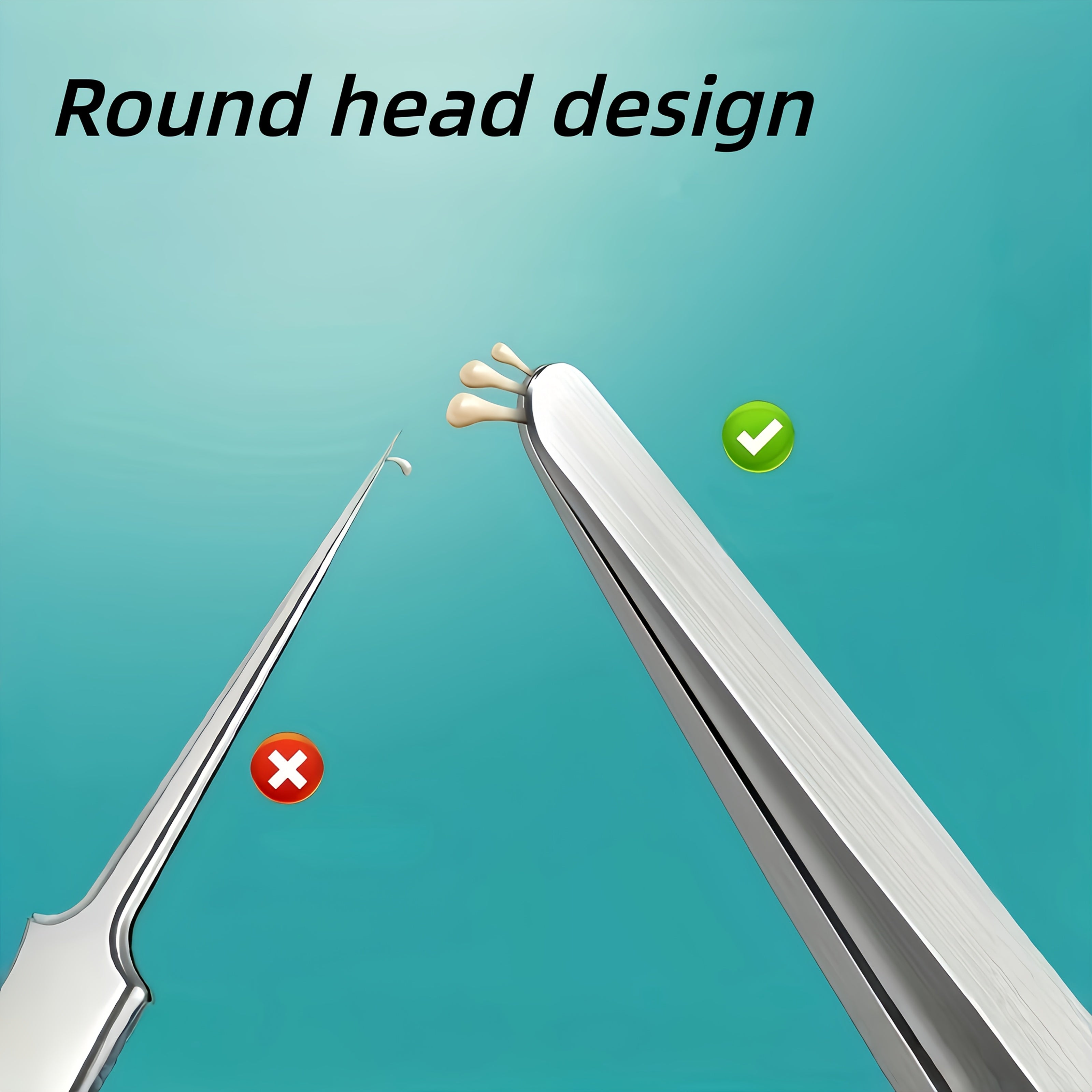 exquisite ultra thin round tipped blackhead clip blackhead