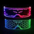 led visor glasses featuring   colors