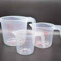 3pcs nesting measuring cups set 1 cup 250ml 2 cups 500ml 4