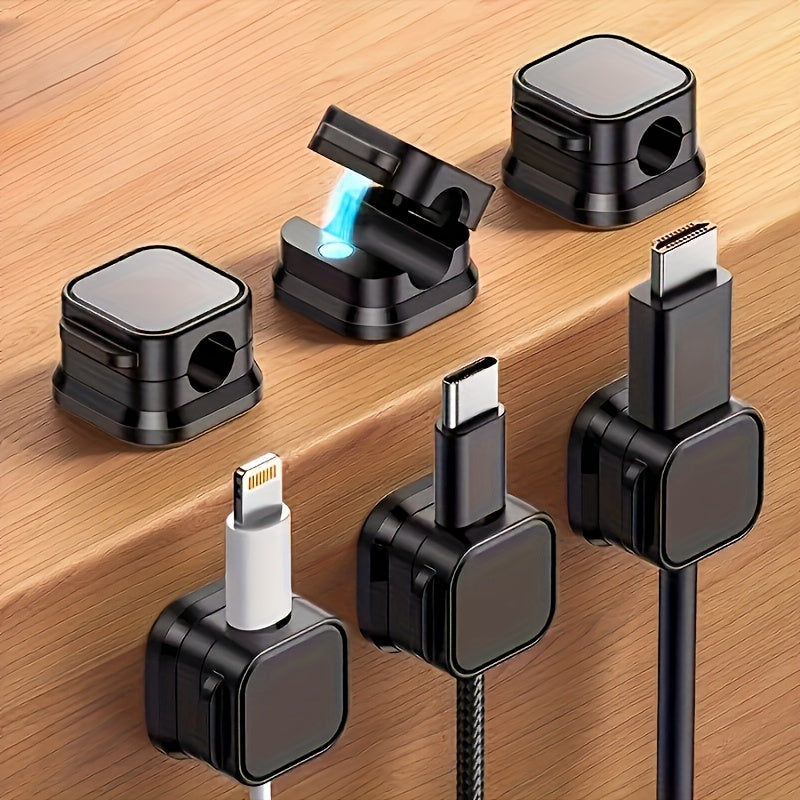 1 8   pack magnetic cable management clamps heavy duty