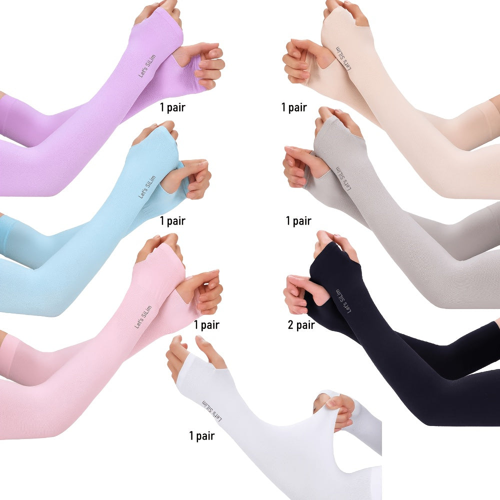 8 pairs cool arm covers men women summer travel arm sleeves