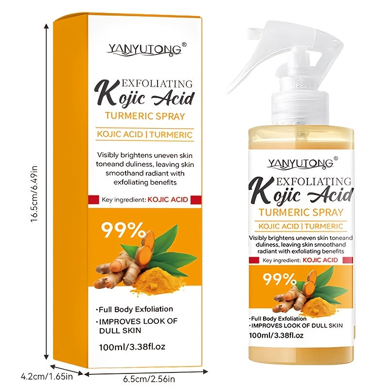 turmeric kojic acid exfoliating spray multi functional spray