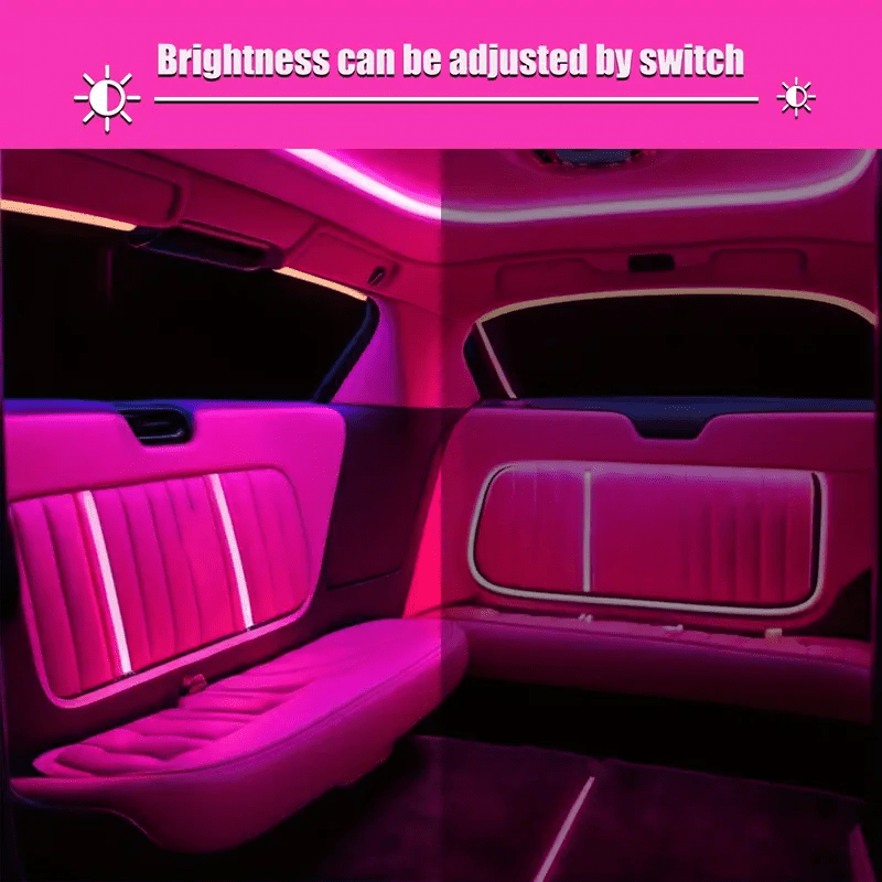 2m pink led light strip interior decoration