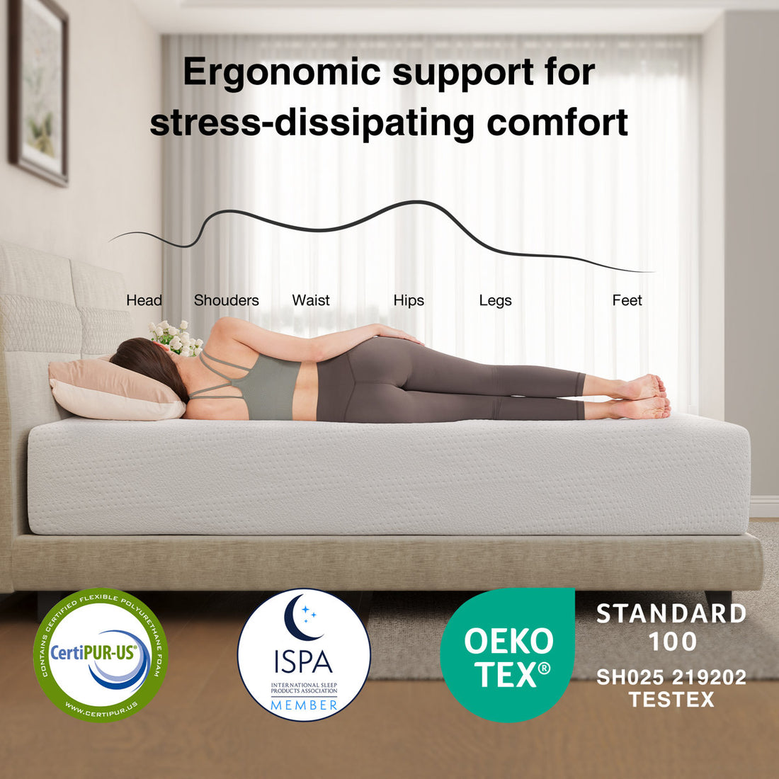 6" Medium Gel Memory Foam Mattress