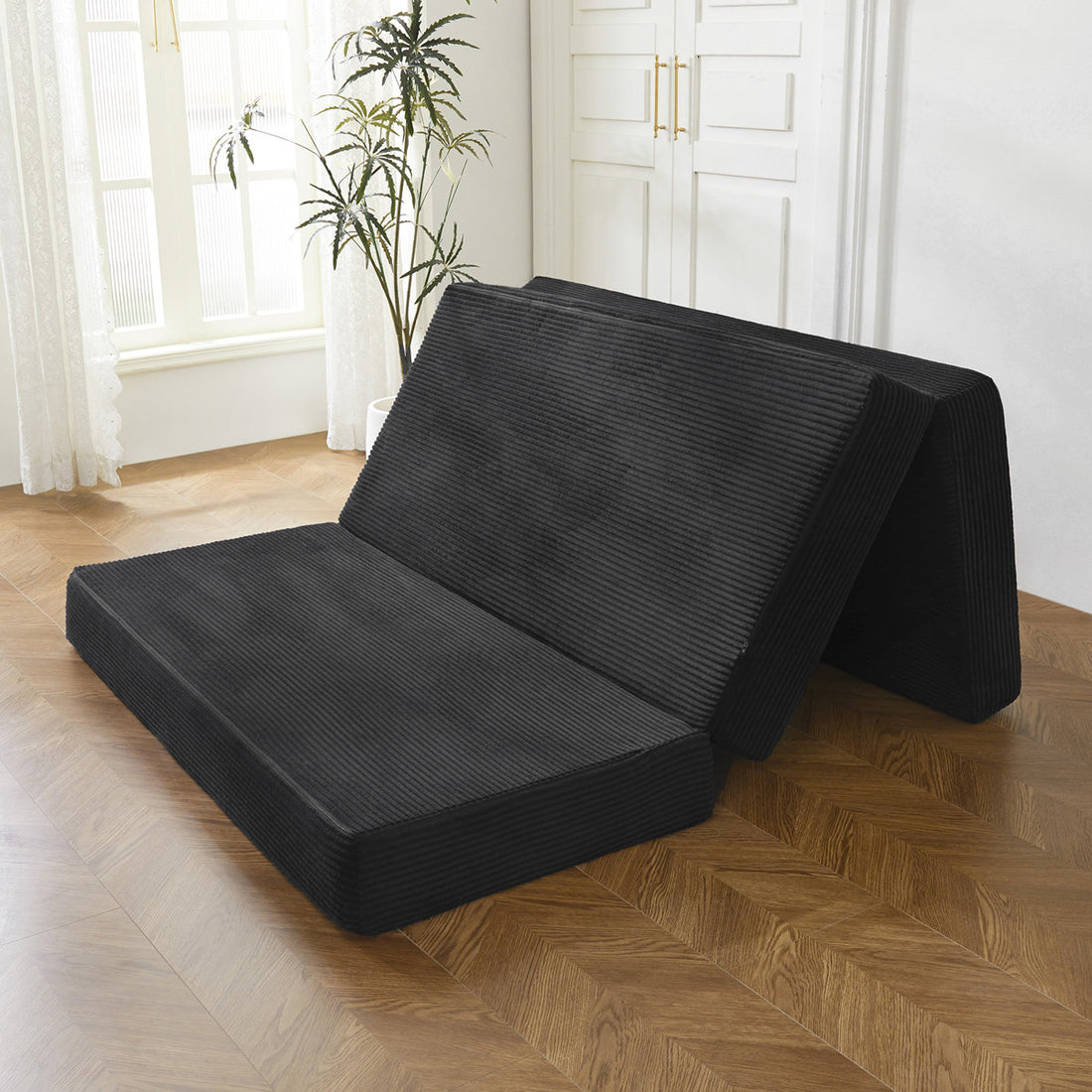 6''Portable Tri-folding Mattress,Memory Foam Mattress