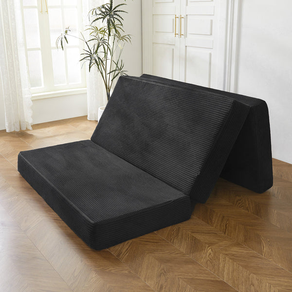 6''Portable Tri-folding Mattress,Memory Foam Mattress