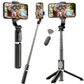 portable 40 6 inch selfie stick tripod wireless remote