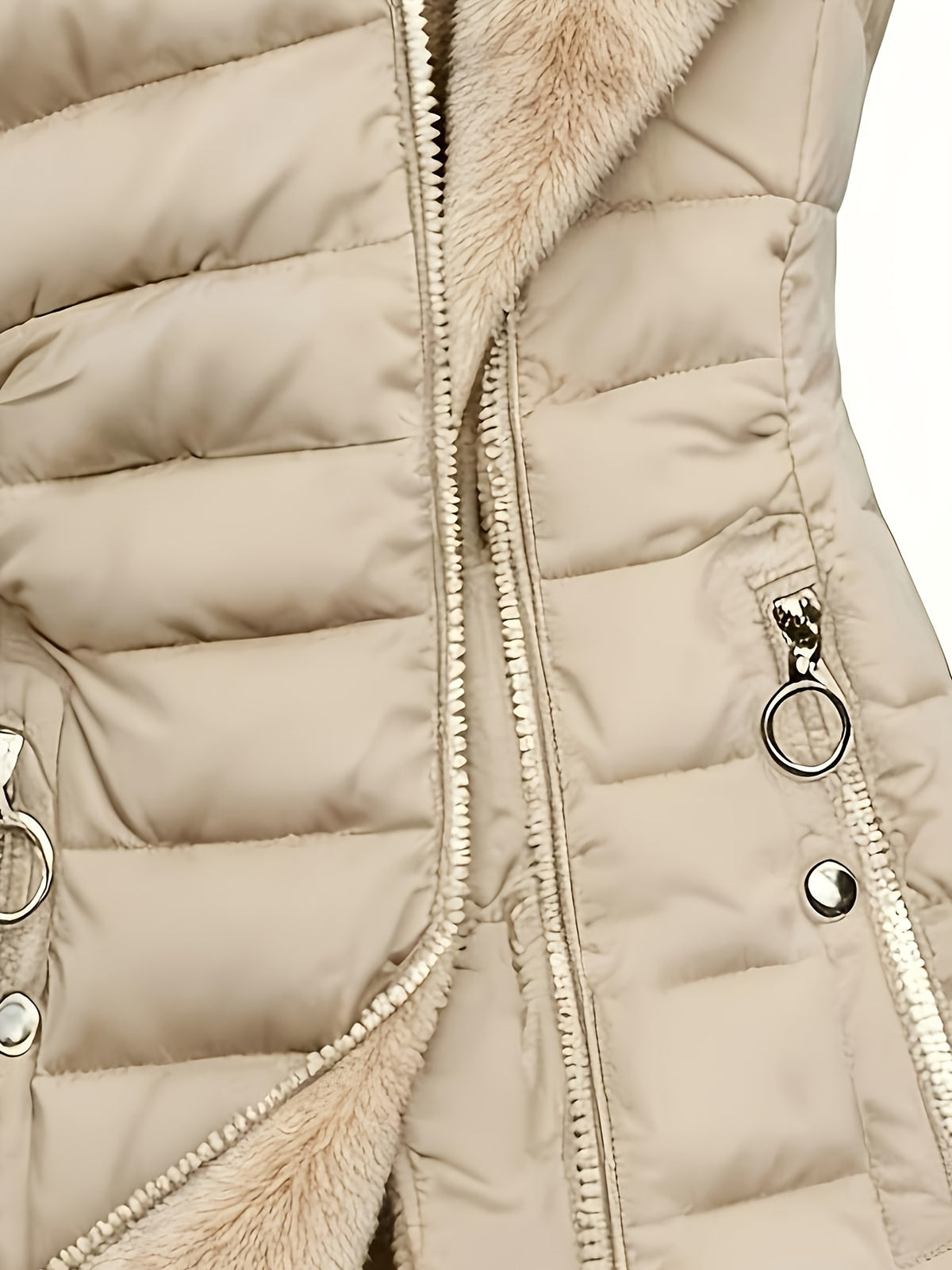 winter new   length fleece lined warm loose womens hooded
