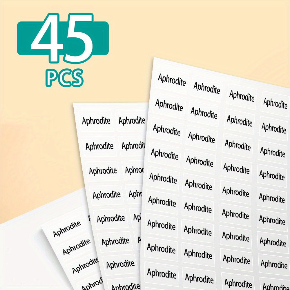 customized name sticker solid color label stationery books