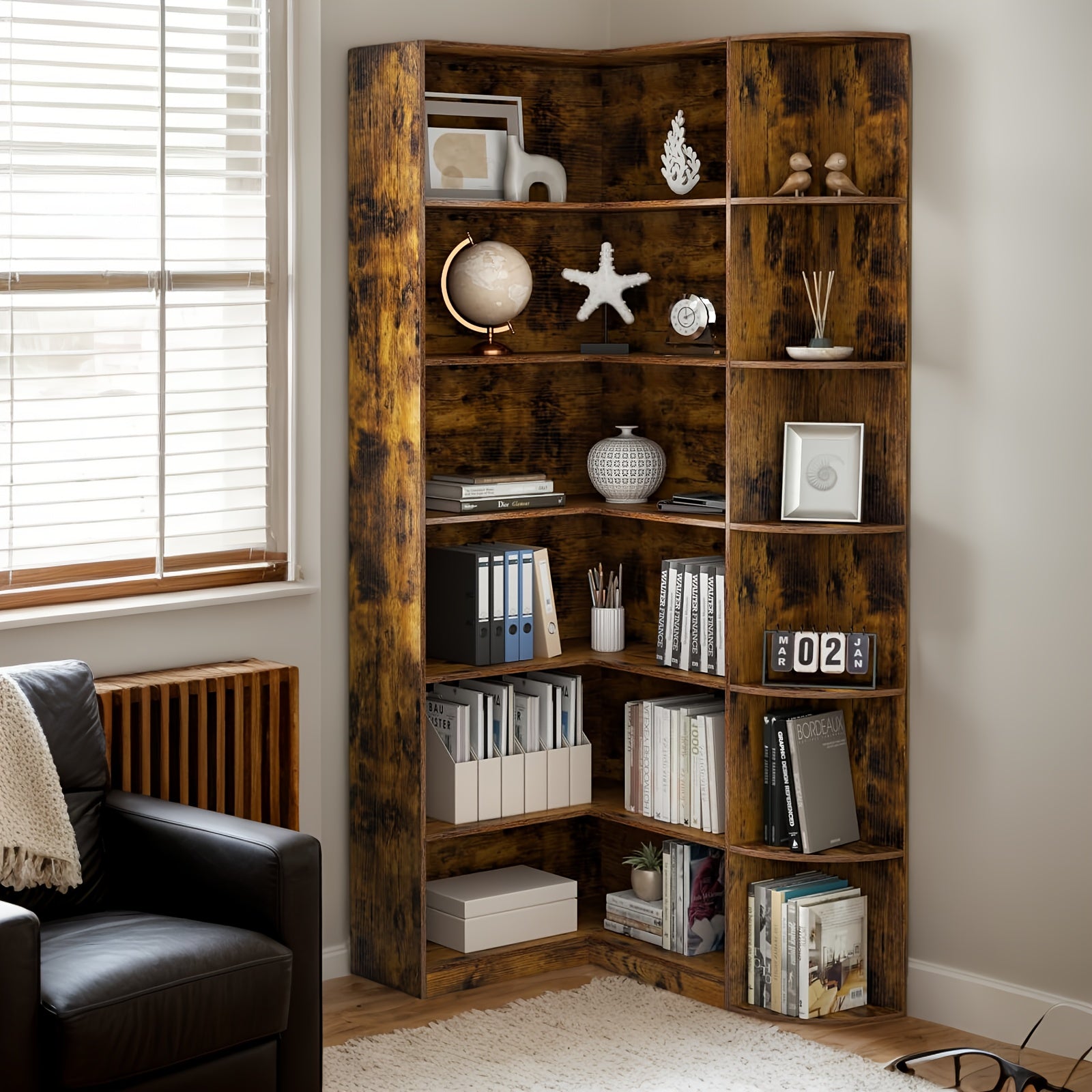 contemporary 71 inch tall bookshelf a   corner unit
