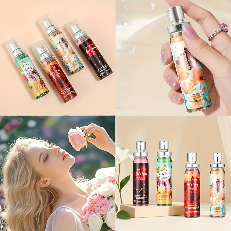 4 kinds scents body fragrance mist floral fragrance