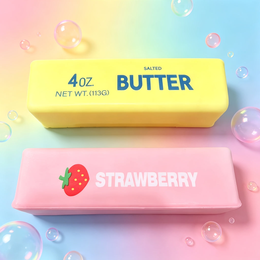 2pcs set yellow pink long rectangular erasers slow rebound