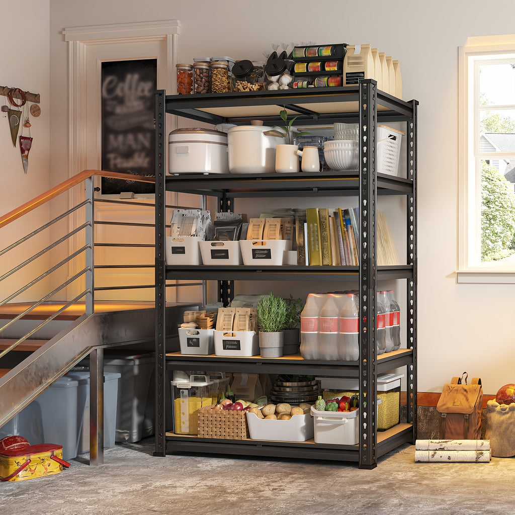 reibll 72 heavy duty garage shelving 5 tier adjustable