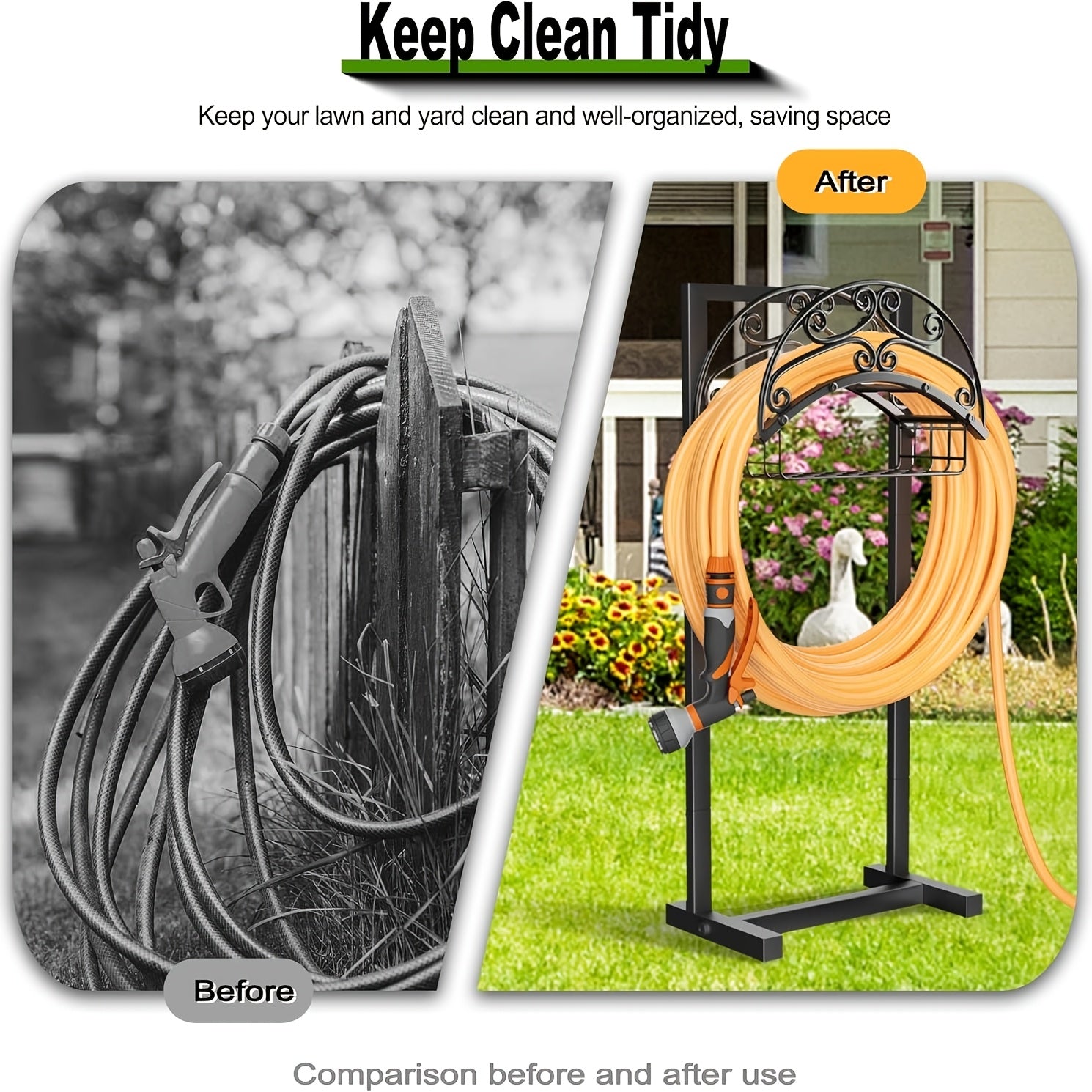 metal garden hose holder outdoor water hose holder hose reel