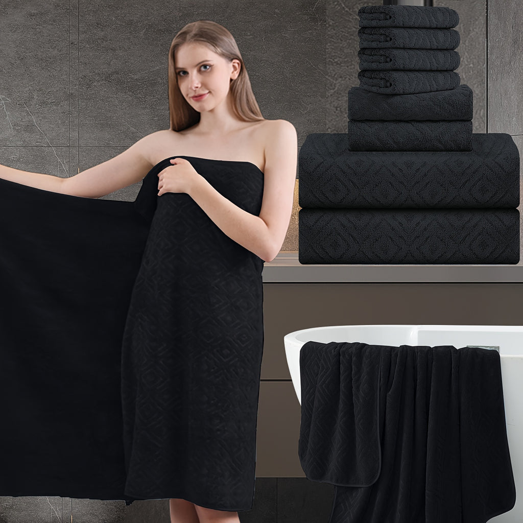 8pcs extra large bath towel ultra soft thick bath towel