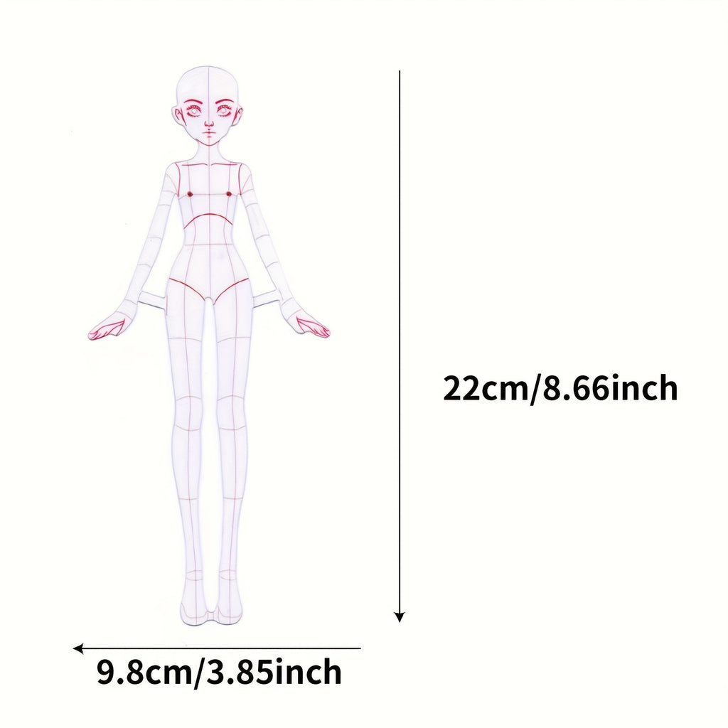humanoid design template set sewing ruler sewing design