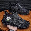 hdoxse mens outdoor knitted breathable running shoes shock