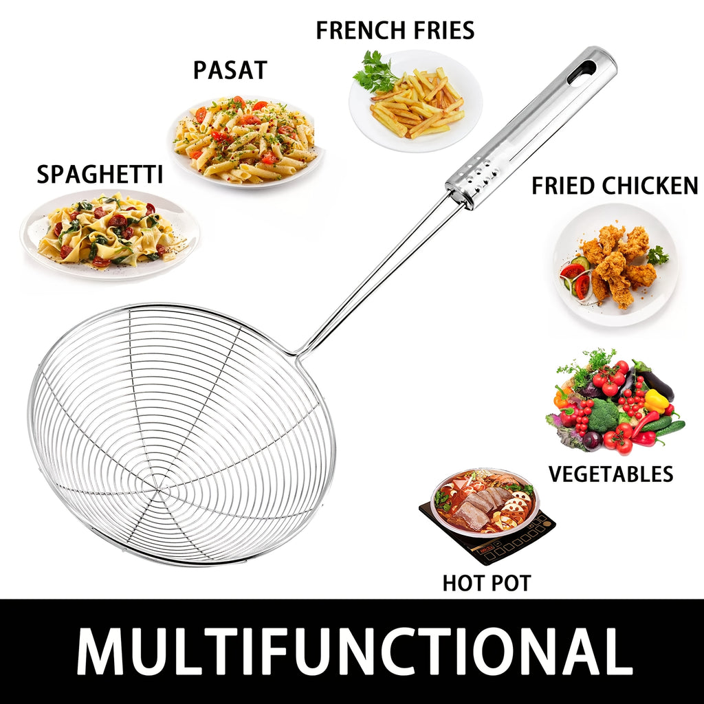 1 stainless steel   web design strainer spoon