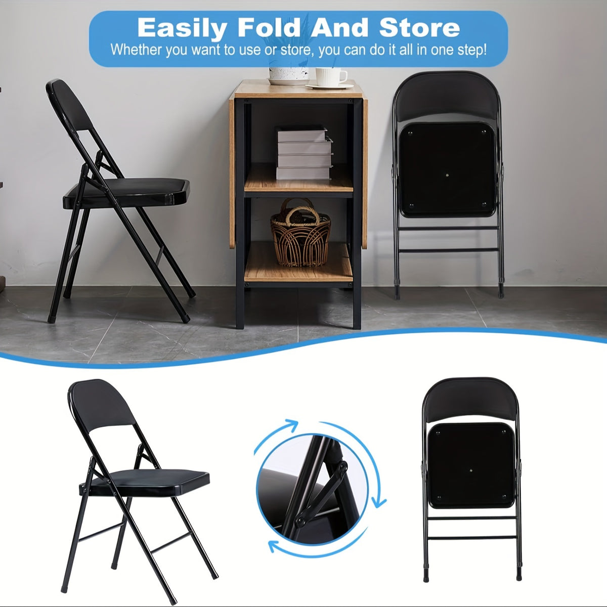 12 pack black folding chair set padded folding chairs steel