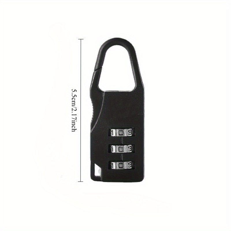 4pcs 3 digit combination locks suitable suitcases backpacks