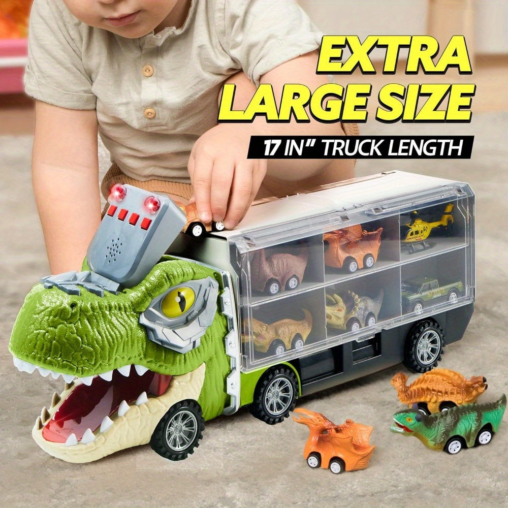 13 packs   dinosaur truck toys kids transport