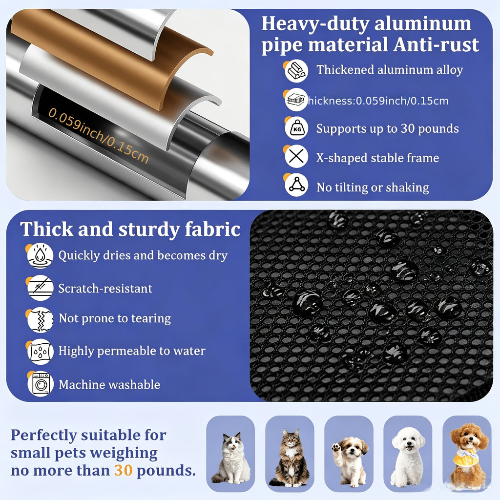 pet grooming hammock table small dogs cats foldable