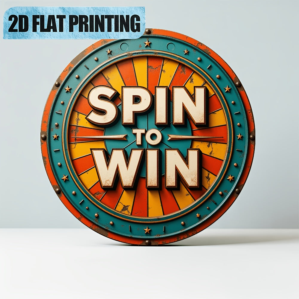 2d flat vintage holiday decoration spin win