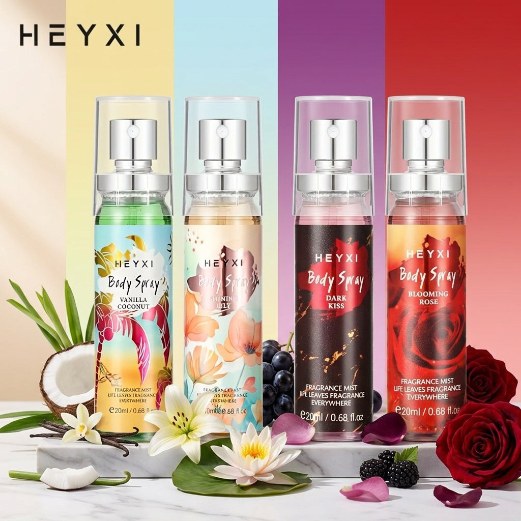 4 kinds scents body fragrance mist floral fragrance