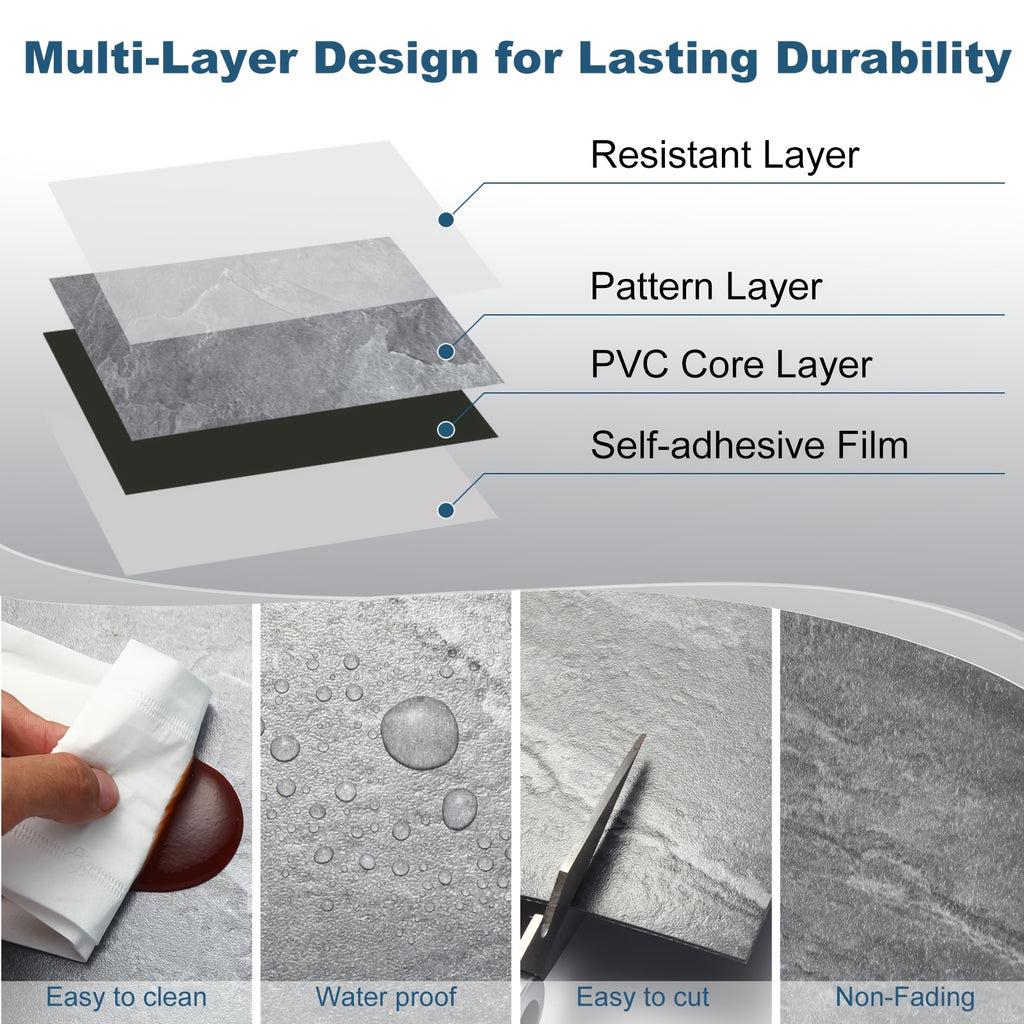 50pcs peel stick floor tiles 12 x 12 floor tiles peel stick