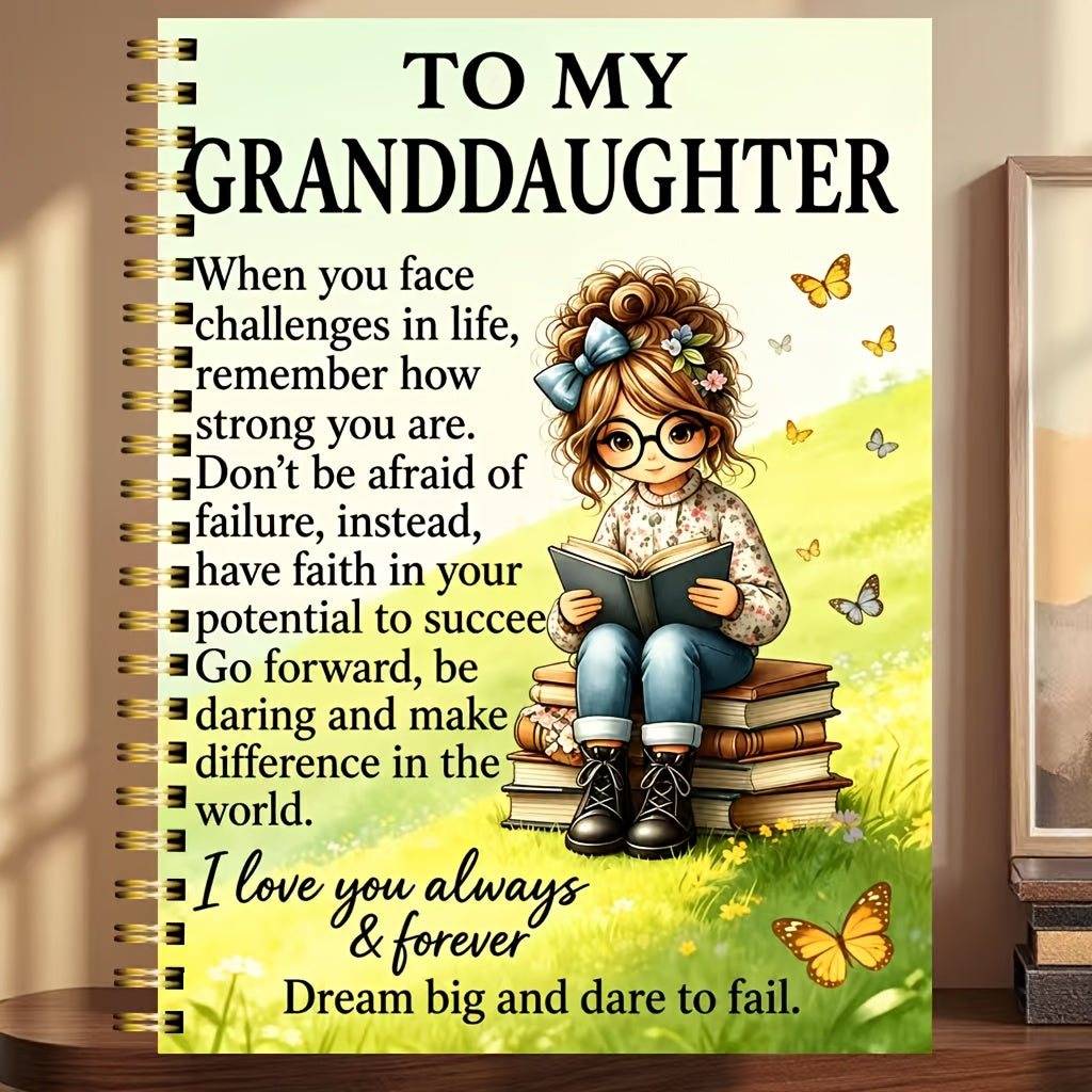 blank page notebook granddaughter spiral notebook elegant