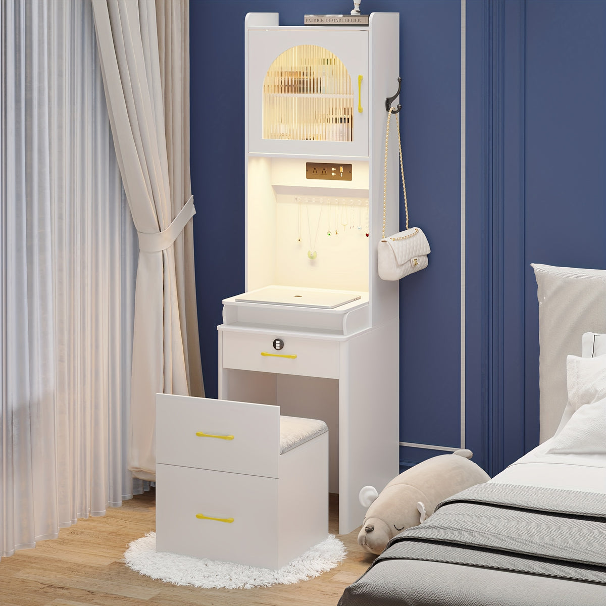 small vanity desk mirror lights makeup vanity table